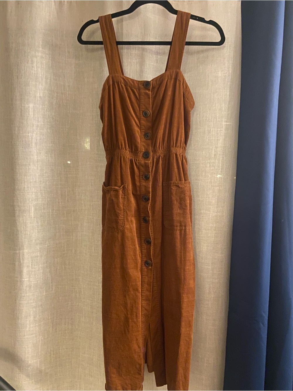 Corduroy Urban Outfitters Chestnut Brown XS Dress
